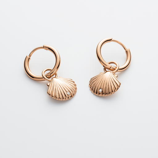 Paul Hewitt Scallop Ohrring Roségold Verkauf