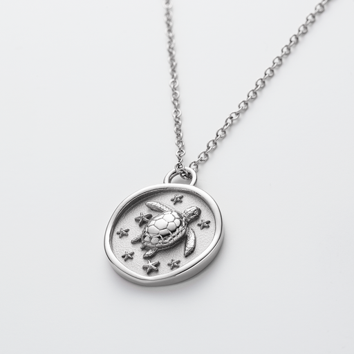 Paul Hewitt Turtle Coin Halskette Silber Limitierter Zeitrabatt
