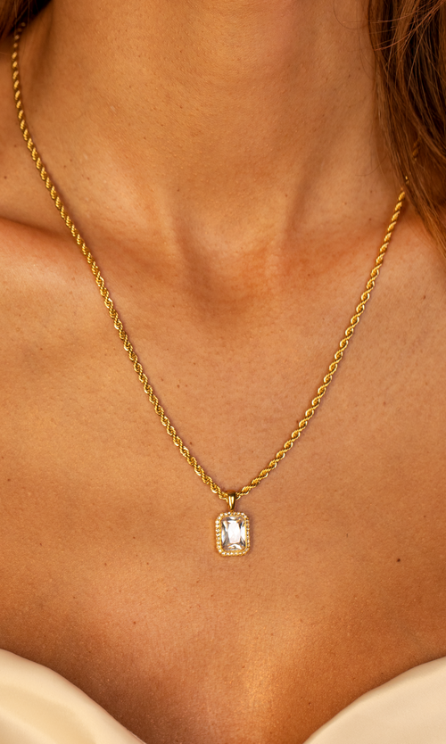 Paul Valentine Pavé Emerald Necklace Bestseller