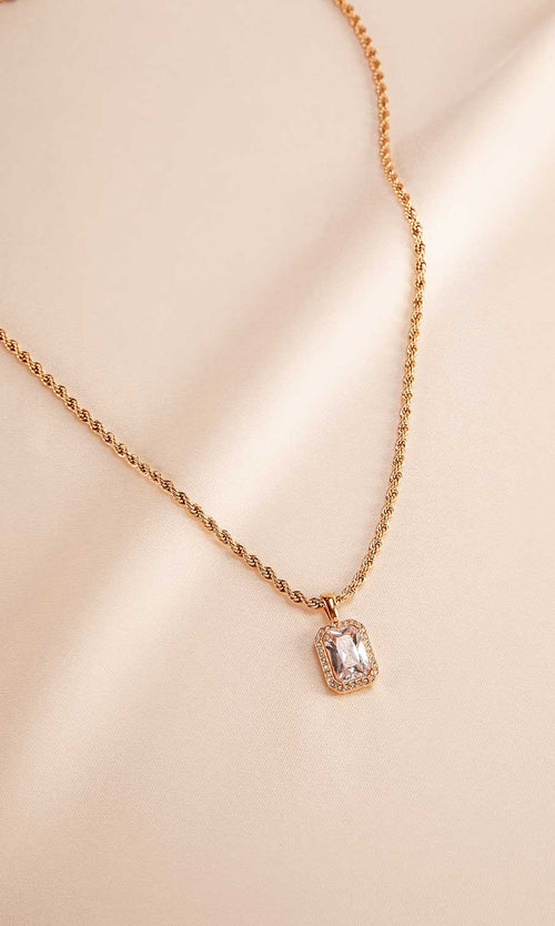 Paul Valentine Pavé Emerald Necklace Bestseller