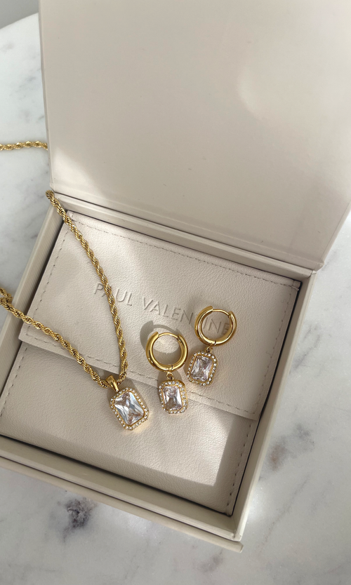 Paul Valentine Pavé Emerald Necklace Bestseller
