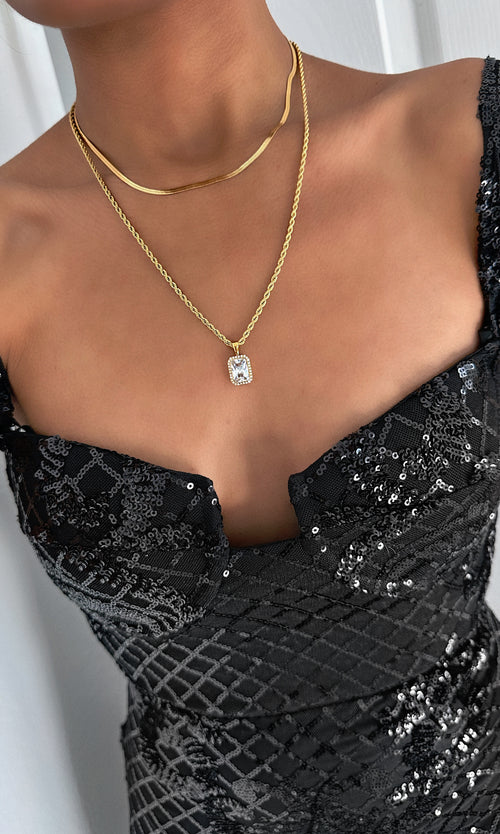 Paul Valentine Brilliant Sleek Necklace Saisonale Angebote