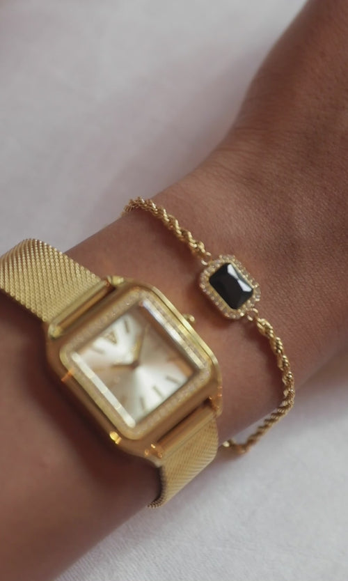 Paul Valentine Pavé Emerald Black Bracelet Letzte 3 Tage