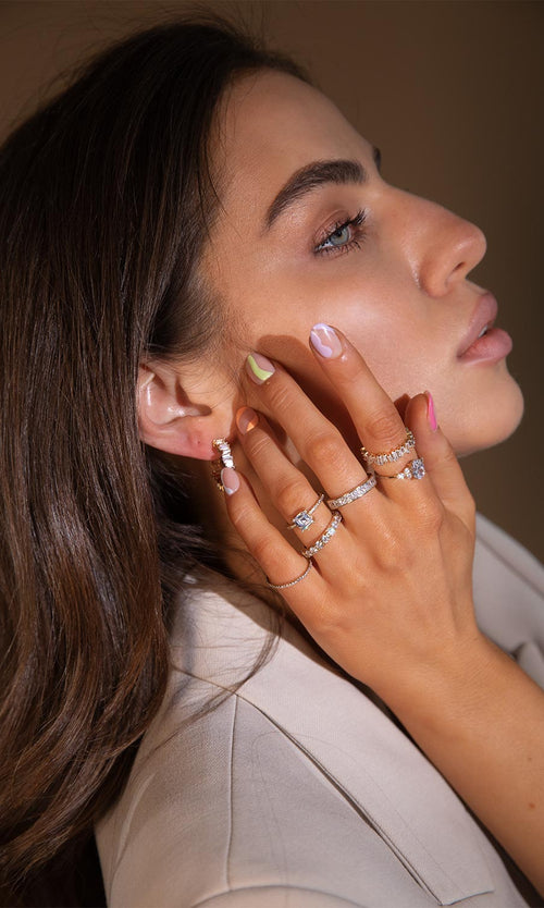 Paul Valentine Brilliant Oval Ring Sonderangebot der Fabrik