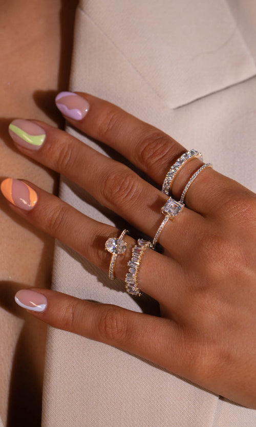 Paul Valentine Brilliant Oval Ring Sonderangebot der Fabrik