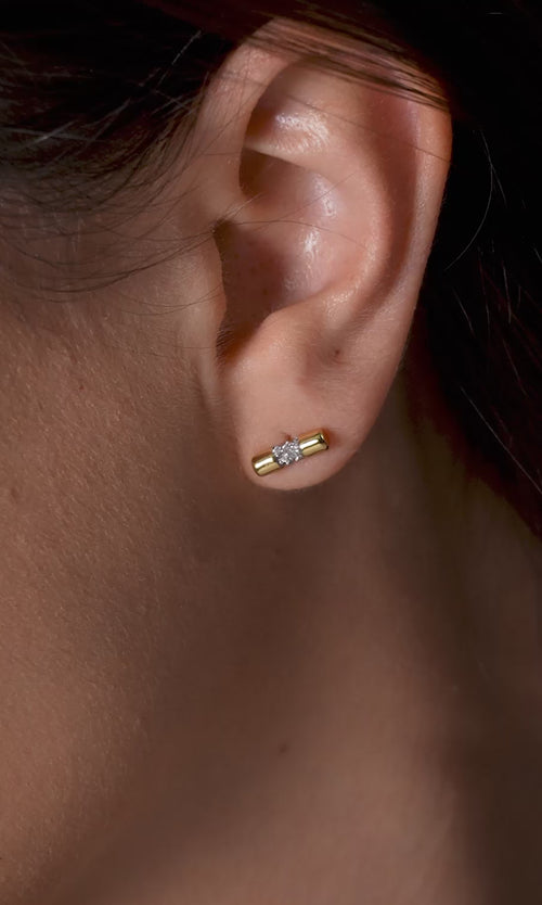 Paul Valentine Pure Ohrstecker 14k vergoldet Bis zu 55% Rabatt