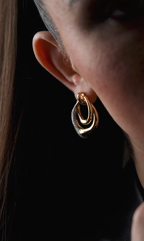 Paul Valentine Crystal Galaxy Earrings Nur noch ein Tag übrig