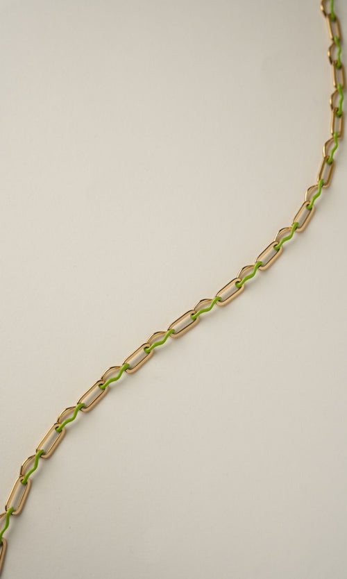 Paul Valentine Wave Rush Enamel Necklace Günstiger Verkauf