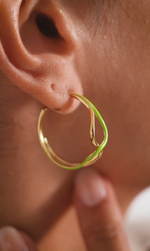 Paul Valentine Wave Rush Enamel Hoops Kostenloser Versand