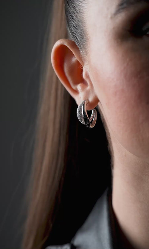 Paul Valentine Crystal Galaxy Hoops Kostenlose Rückgabe