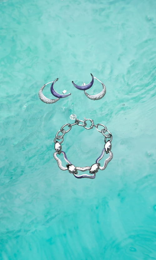 Paul Valentine Underwater Necklace & Hoops Set Nur für heute