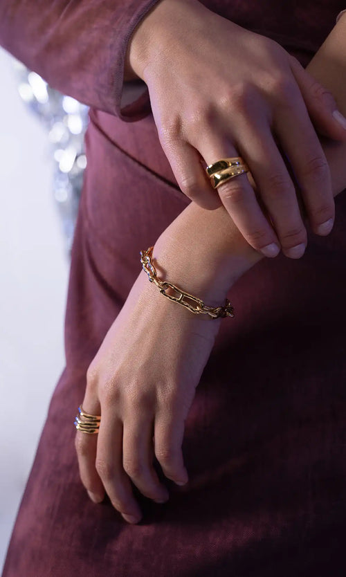 Paul Valentine Molten Chunky Bracelet Vierteljährliche Förderung