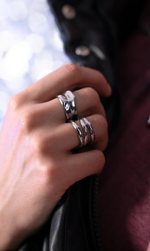 Paul Valentine Molten Triple Ring Discount Store für neue Produkte