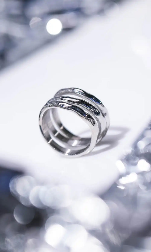 Paul Valentine Molten Triple Ring Discount Store für neue Produkte