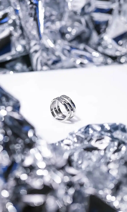 Paul Valentine Molten Triple Ring Discount Store für neue Produkte