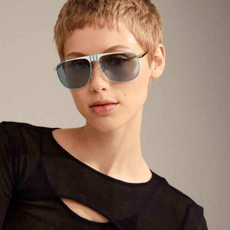 Pilgrim YANARA Sonnenbrille Blau/Gold Riesige Rabatte