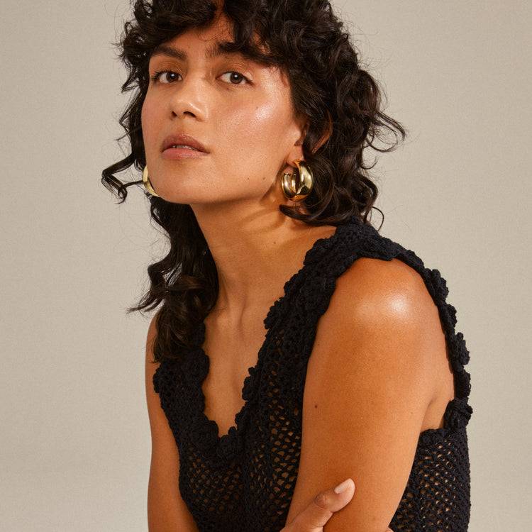 Pilgrim NAIA recycelte mega-chunky Hoops vergoldet Fabrikladen