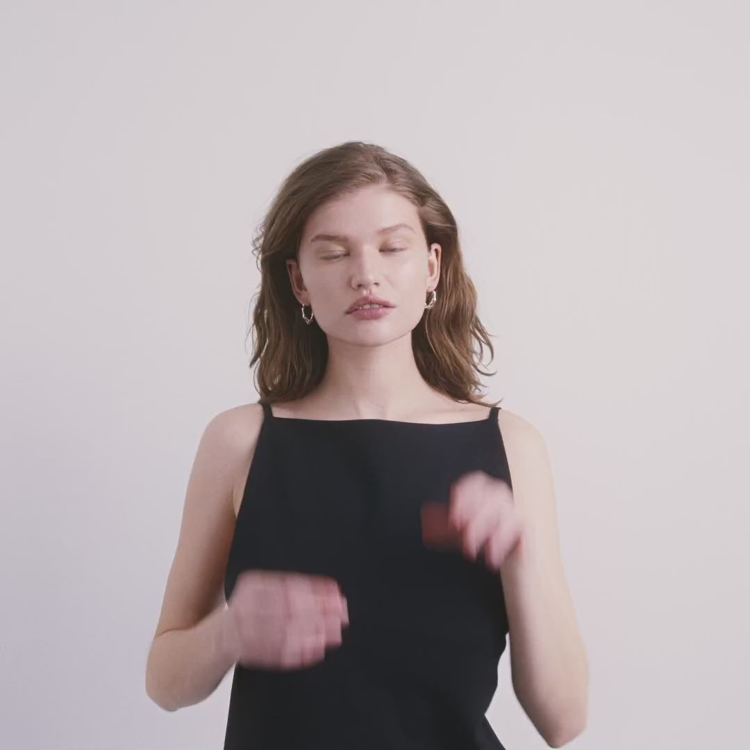 Pilgrim DIDO recycelte Creolen versilbert Rabatt