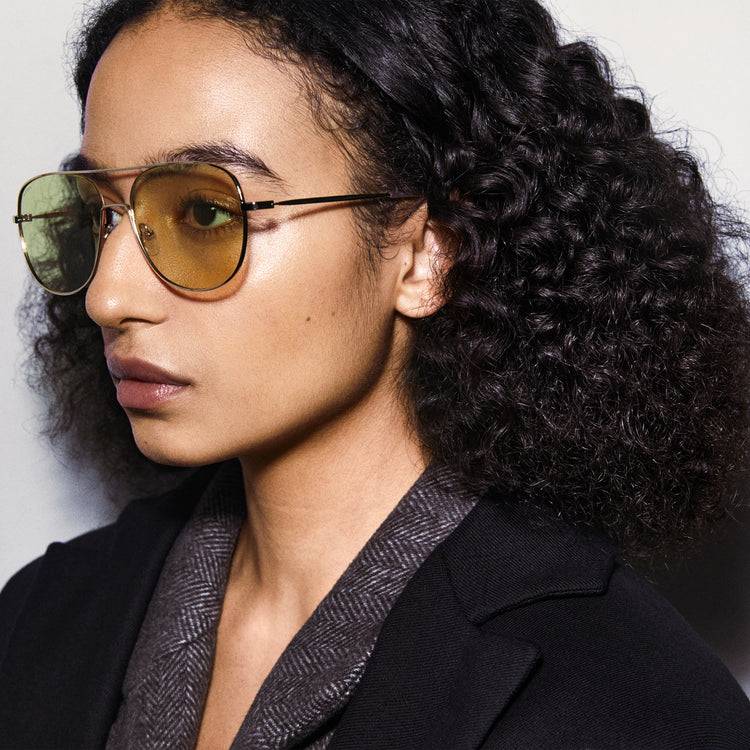 Pilgrim DALLAS Sonnenbrille Gelb/Gold Begrenztes Angebot