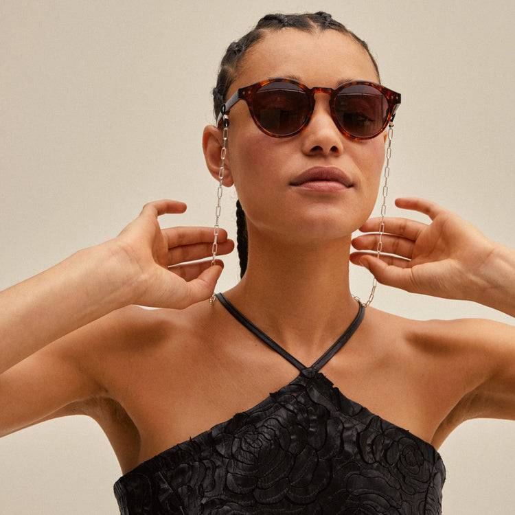 Pilgrim PAOLA recycelte Sonnenbrillenkette, versilbert Saisonschlussverkauf