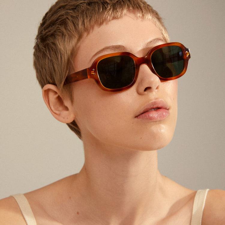 Pilgrim NELLA Recycelte Sonnenbrille Schildpatt-Braun/Gold Vatertagsangebot