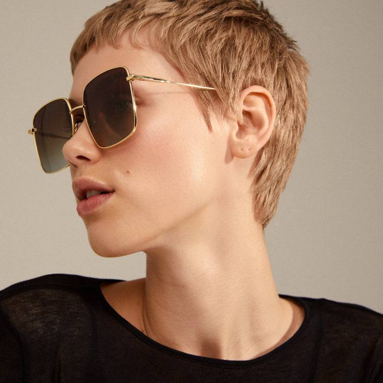 Pilgrim JONAN Sonnenbrille Braun/Gold Heißer Verkauf