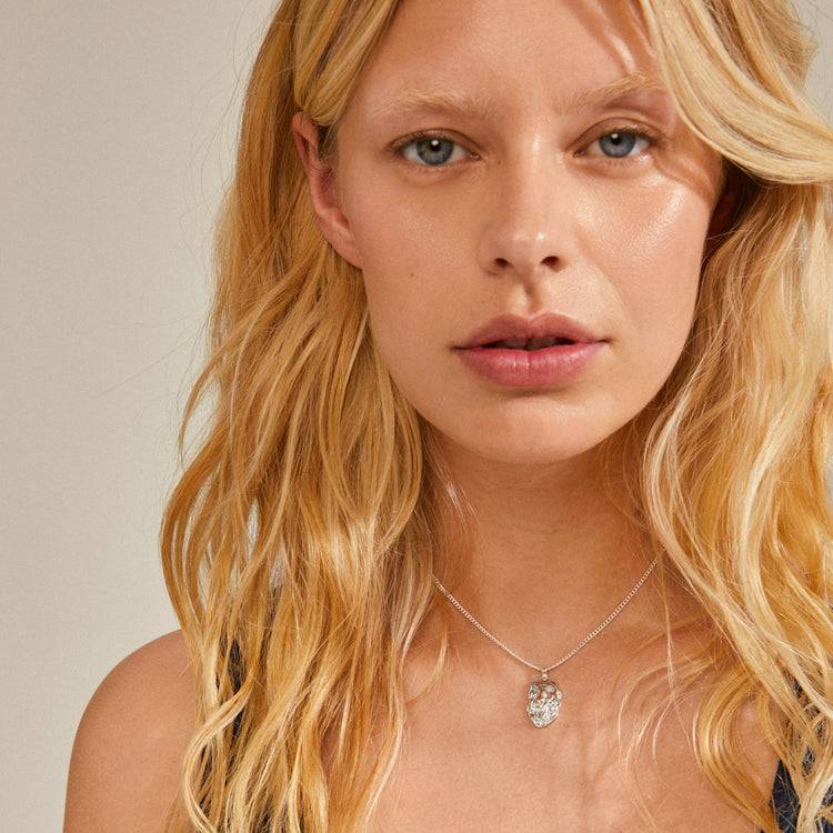 Pilgrim SUN Halskette aus recycelten Münzen versilbert Zeitbegrenzte Promotion