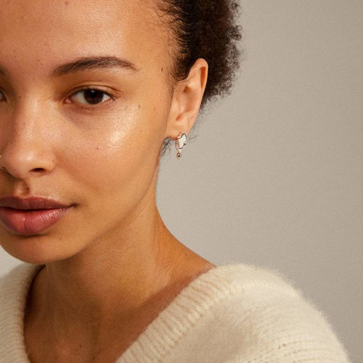 Pilgrim ALYSSA recycelte Ohrringe versilbert Begrenzt auf 3 Tage