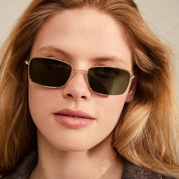 Pilgrim YEIDER Sonnenbrille Grün/Gold Auslauf
