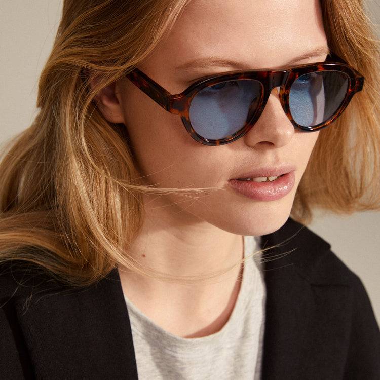 Pilgrim YARIL Recycelte Sonnenbrille Schildpatt-Braun Meist gekauft