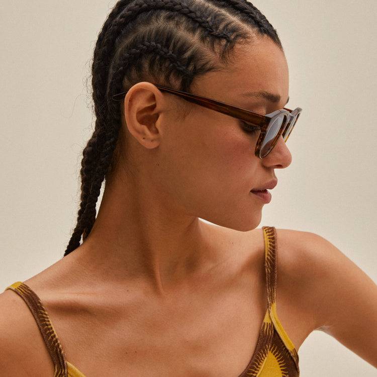 Pilgrim JANICA Recycelte Sonnenbrille Schildpatt-Braun Sonderangebot