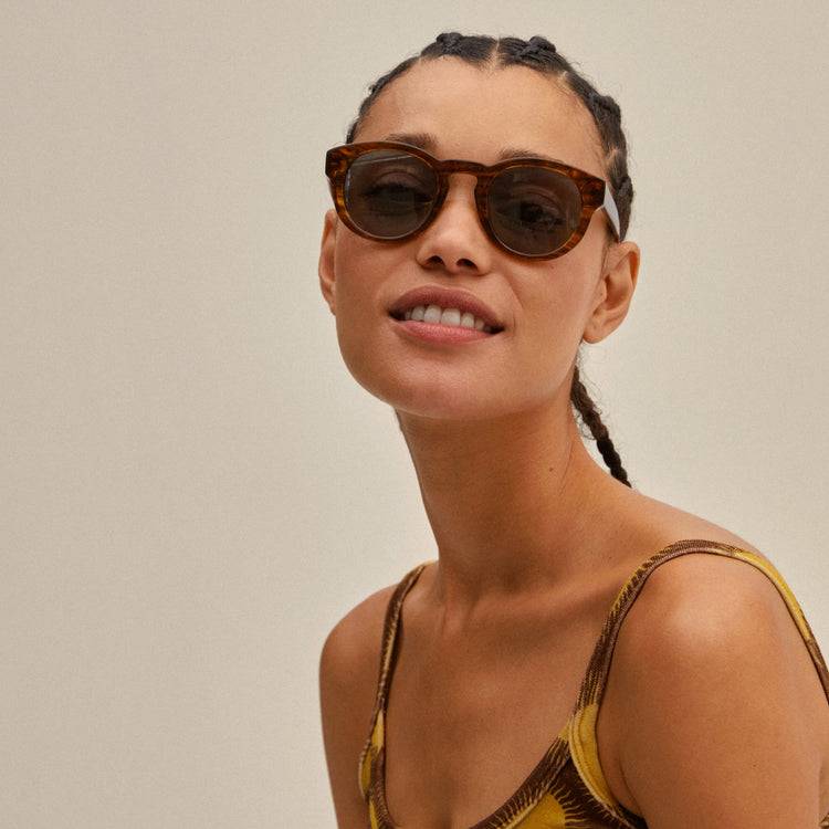 Pilgrim JANICA Recycelte Sonnenbrille Schildpatt-Braun Sonderangebot