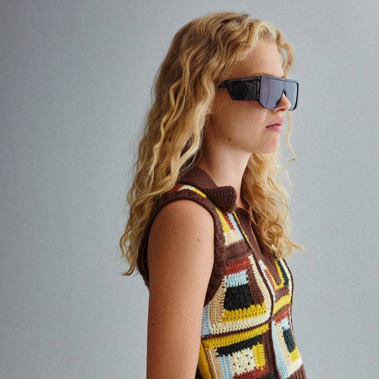 Pilgrim JOHARI Recycelte Sonnenbrille Schwarz Rabatt