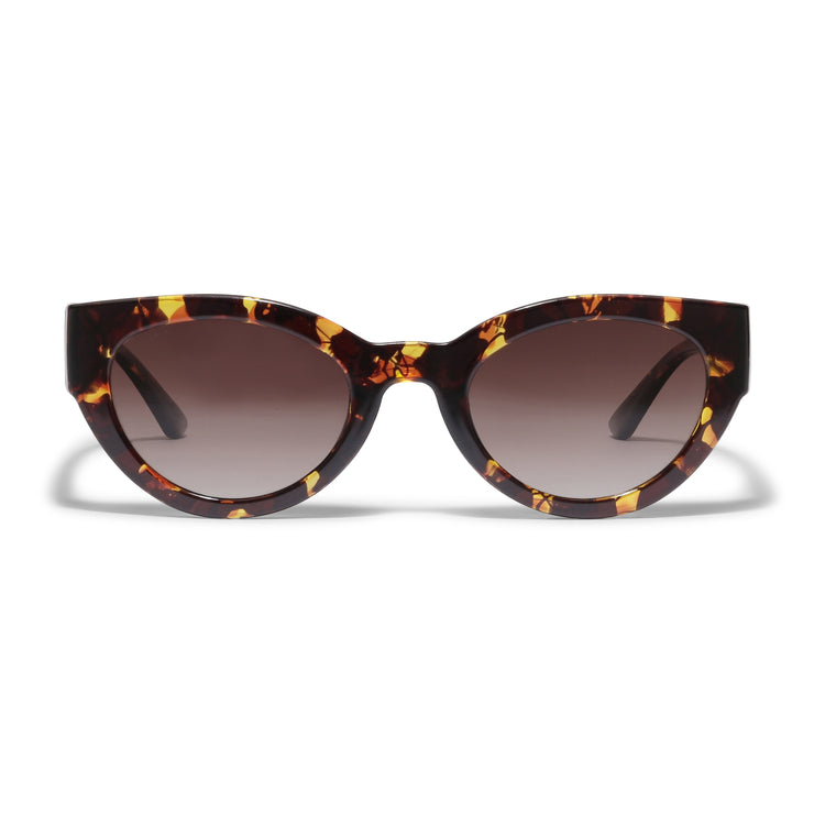 Pilgrim JUNA Cat-Eye-Sonnenbrille in braunem Schildpatt Günstig kaufen