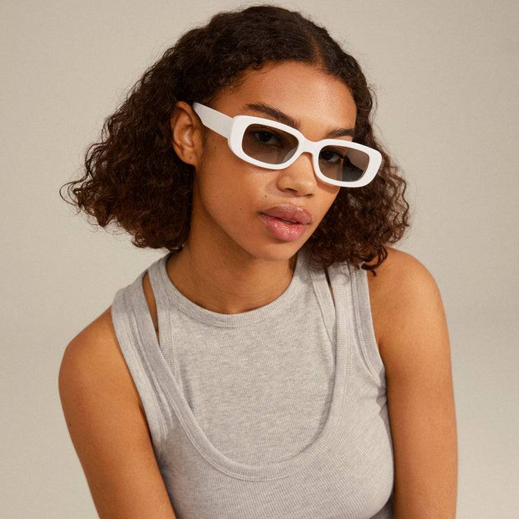 Pilgrim YANSEL Recycelte Sonnenbrille Weiß Flash Sale