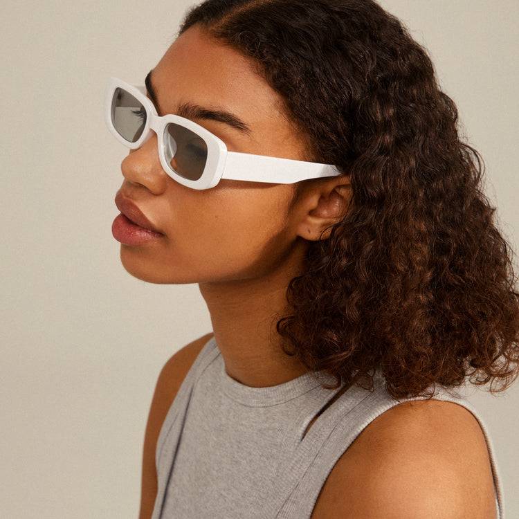 Pilgrim YANSEL Recycelte Sonnenbrille Weiß Flash Sale