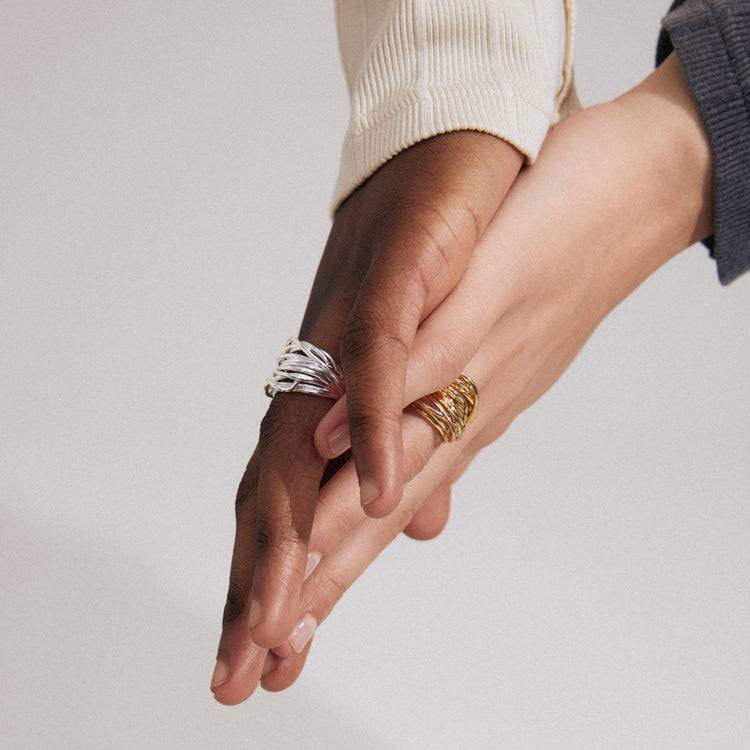 Pilgrim PAMELA recycelter Ring versilbert Online Outlet