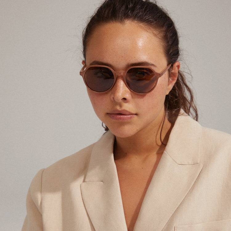 Pilgrim TRIANA recycelte Sonnenbrille hellbraun Nur noch ein Tag übrig