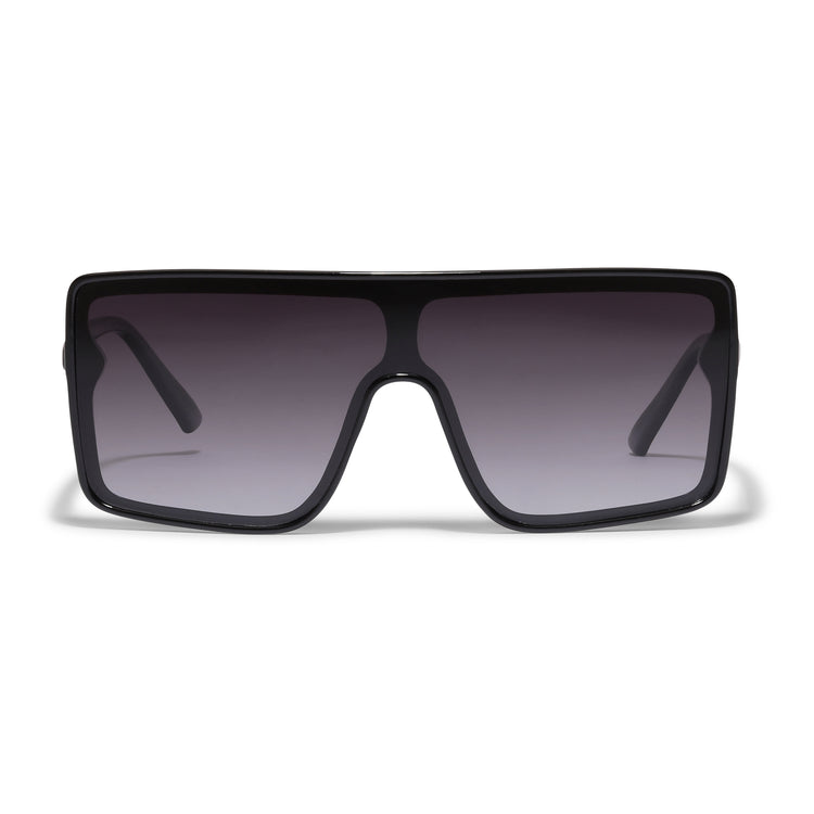 Pilgrim OCEANE eckig geformte Shield-Sonnenbrille schwarz Fabrikladen