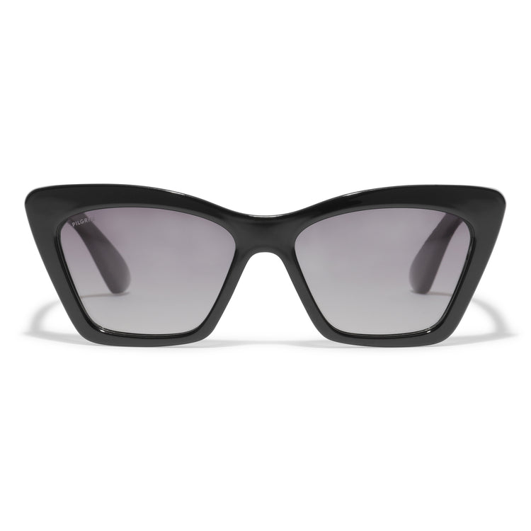 Pilgrim DAKOTA eckige Cat-Eye-Sonnenbrille schwarz Valentinstagsangebot