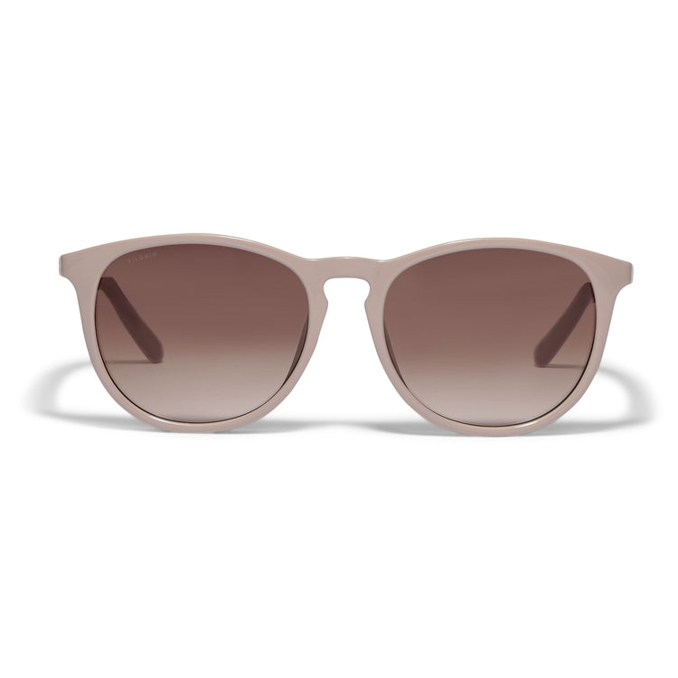 Pilgrim CAMILLA recycelte klassische Sonnenbrille hellbraun Lagerräumung