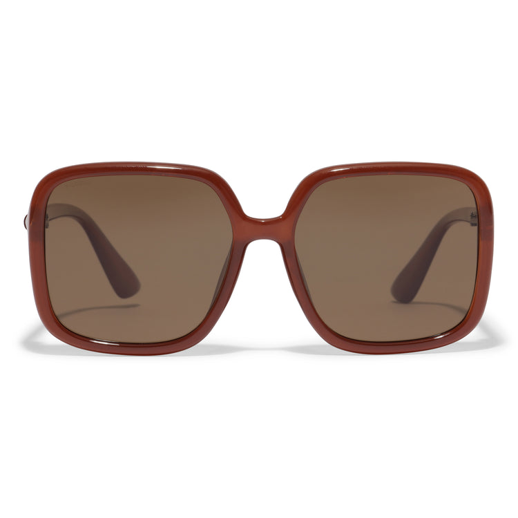 Pilgrim MILAN oversized Retro-Sonnenbrille braun Top Angebot