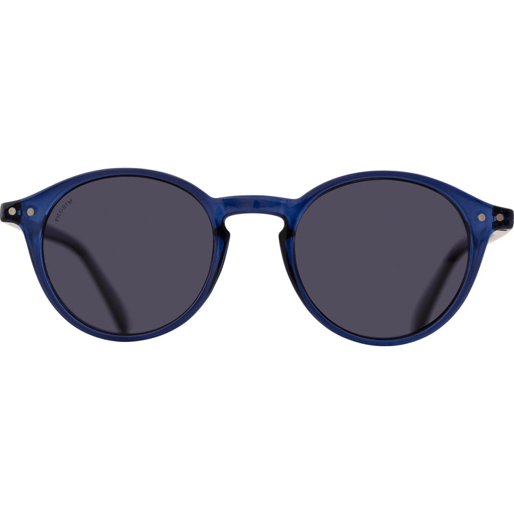 Pilgrim ROXANNE klassische runde Sonnenbrille, blau Große Rabatte