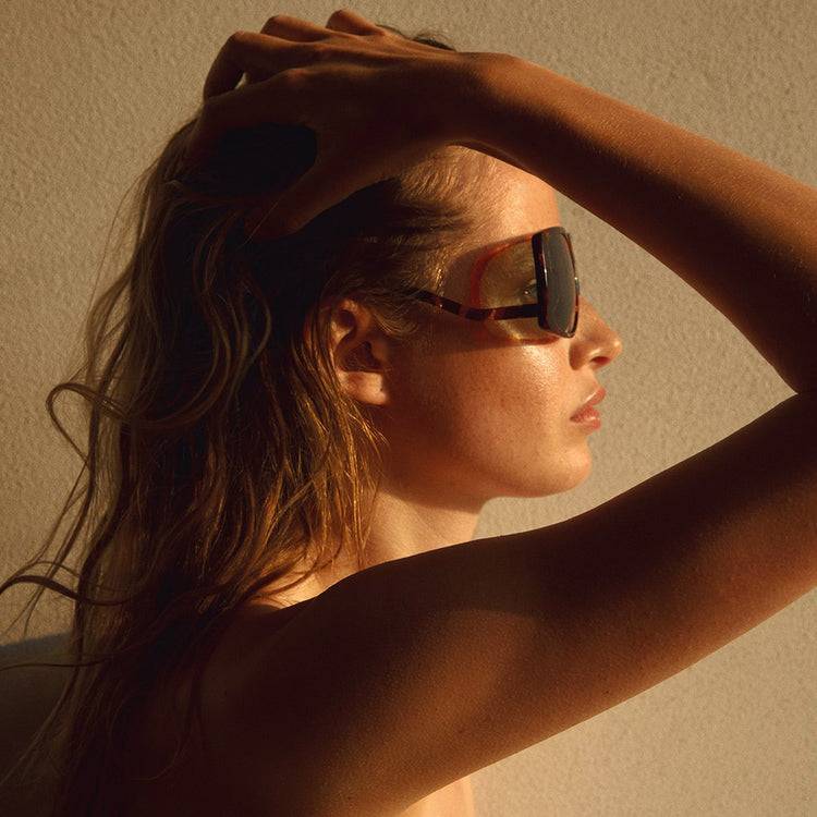 Pilgrim ELLEN oversized Retro-Sonnenbrille, Schildpatt Kauf eins, bekomm eins gratis