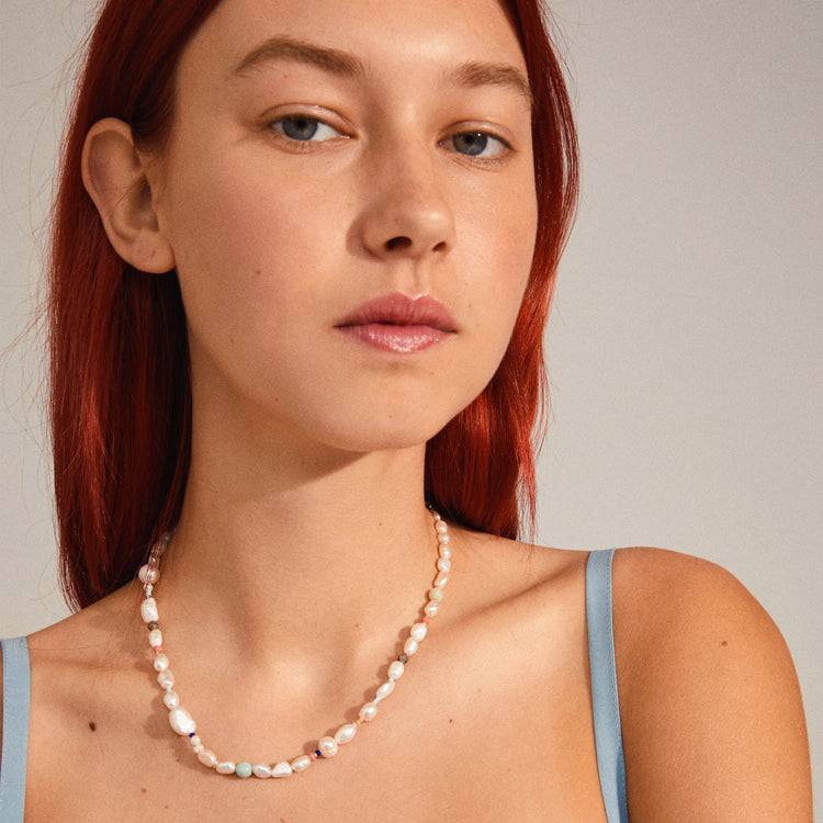 Pilgrim RAMONA freshwater pearl necklace silver-plated Sonderangebote
