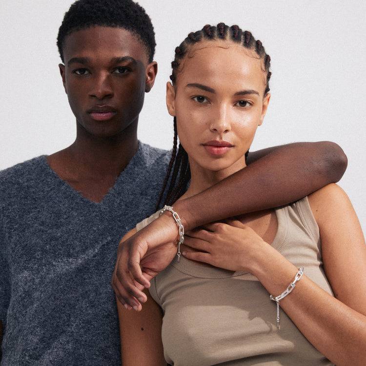 Pilgrim STAY recyceltes Armband versilbert Super Sparpreis