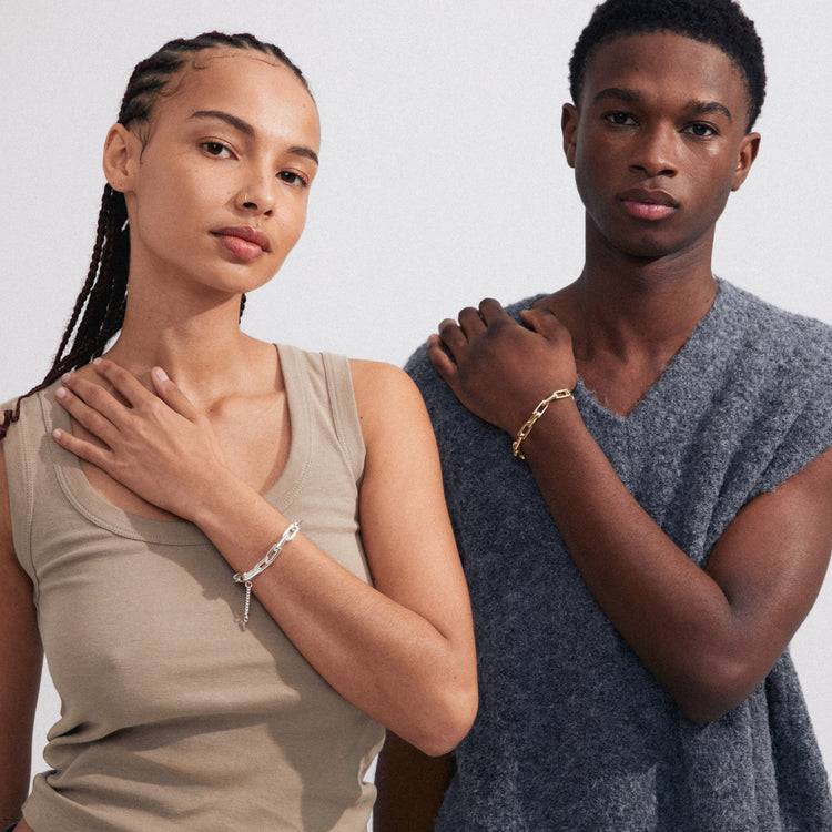 Pilgrim STAY recyceltes Armband versilbert Super Sparpreis