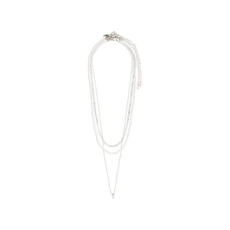 Pilgrim BAKER Halskette 3-in-1-Set, versilbert Weihnachtsangebot
