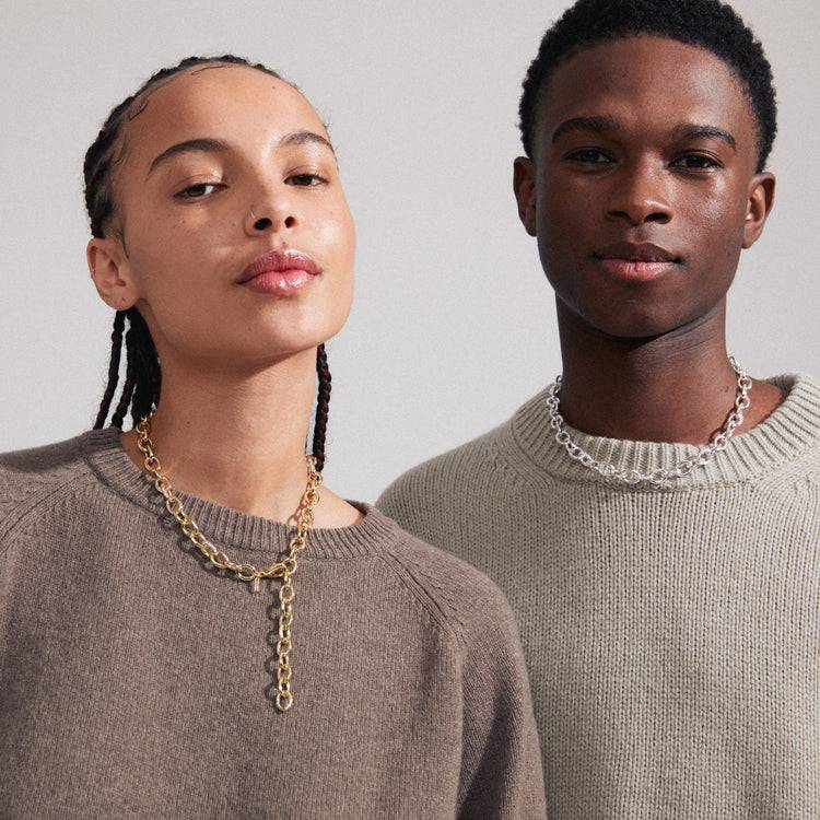 Pilgrim AMIRI recycelte Halskette versilbert Bestseller