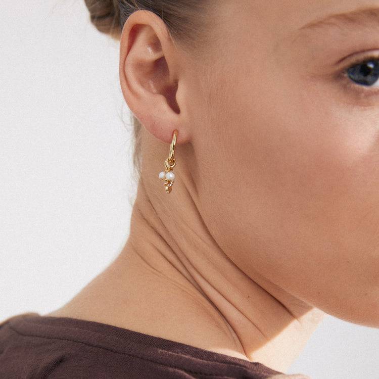 Pilgrim PRUCENCE recycelte Ohrringe vergoldet Super Sparpreis